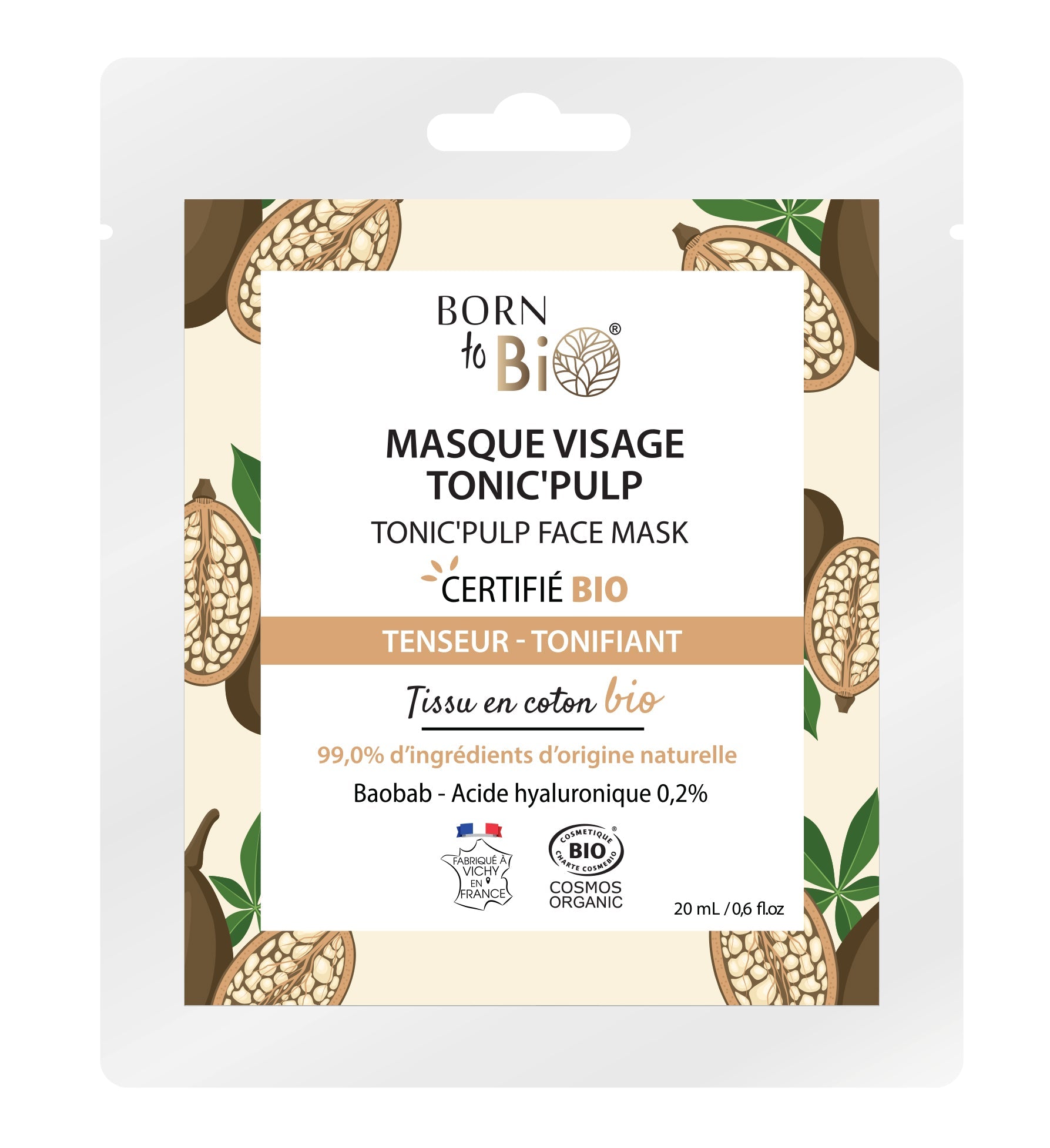 Tonic'Pulp cotton face mask - Certified organic-0